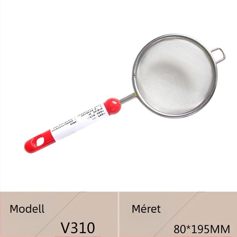 Three functions márkájú porcukor-szita, modellek V309/V310/V311, rozsdamentes acél, kézi használathoz, sütéshez