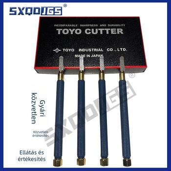 Görgős üvegvágó, kerámia csempe vágó és multifunkcionális gyémánt kés — Modell TC-10, Márka SXQDJGS, mély üvegfeldolgozásra, elektroplating folyamat