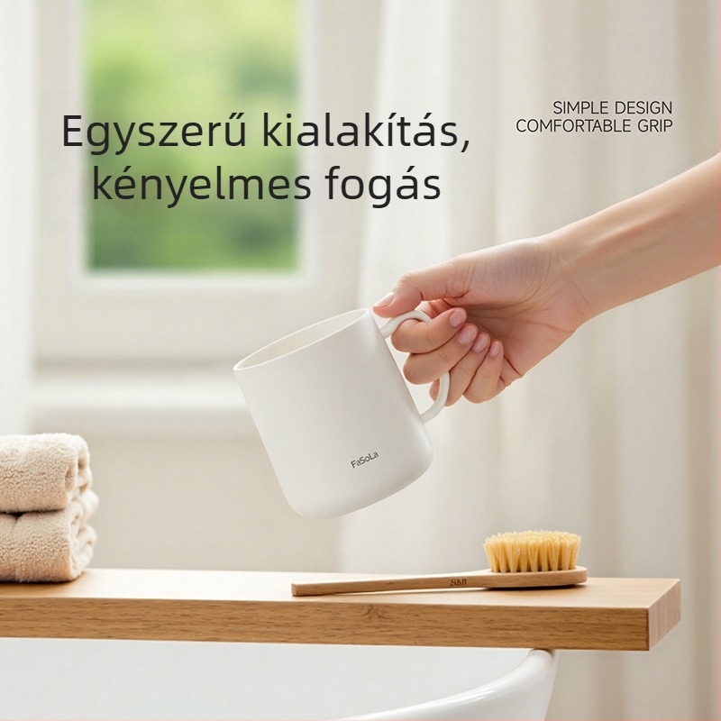 FaSoLa fogkefés pohár, élelmiszer-klassz, penészmentes és antibakteriális, PP anyag, modell Yf-427, otthoni használatra