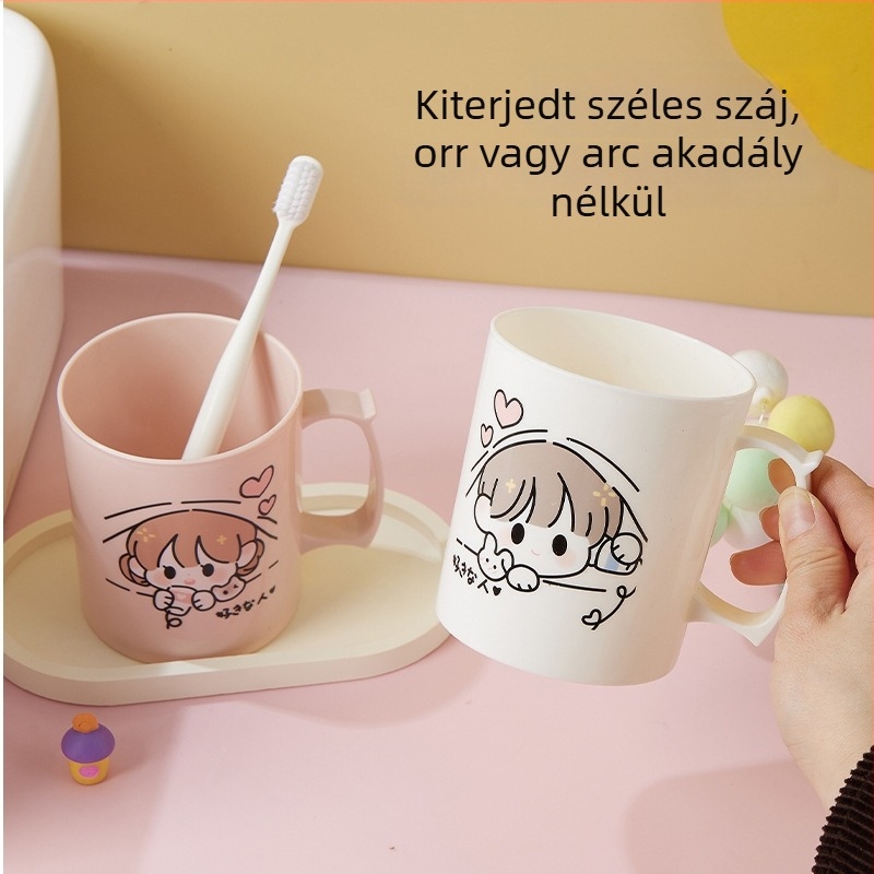 Fogkefe pohár, aranyos dizájn, PP anyag, 120 darabos csomag, logónyomtatás elérhető, személyre szabható