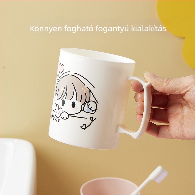 Fogkefe pohár, aranyos dizájn, PP anyag, 120 darabos csomag, logónyomtatás elérhető, személyre szabható