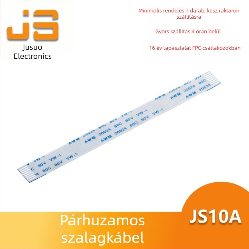 FPC/FFC csatlakozó az AWM20624-hez, 1,0 mm érintkezési táv, 2–80 érintkező, rugalmas kábel, azonos irányú vagy ellentétes irányú