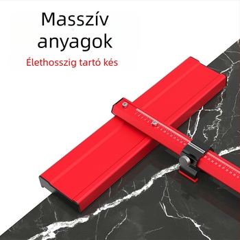 Push Knife nagy méretű csempék, pala és üveg vágásához anti-ütköző kés tartóval – Rock General márka