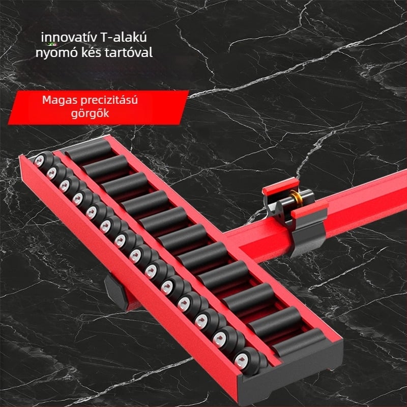 Push Knife nagy méretű csempék, pala és üveg vágásához anti-ütköző kés tartóval – Rock General márka