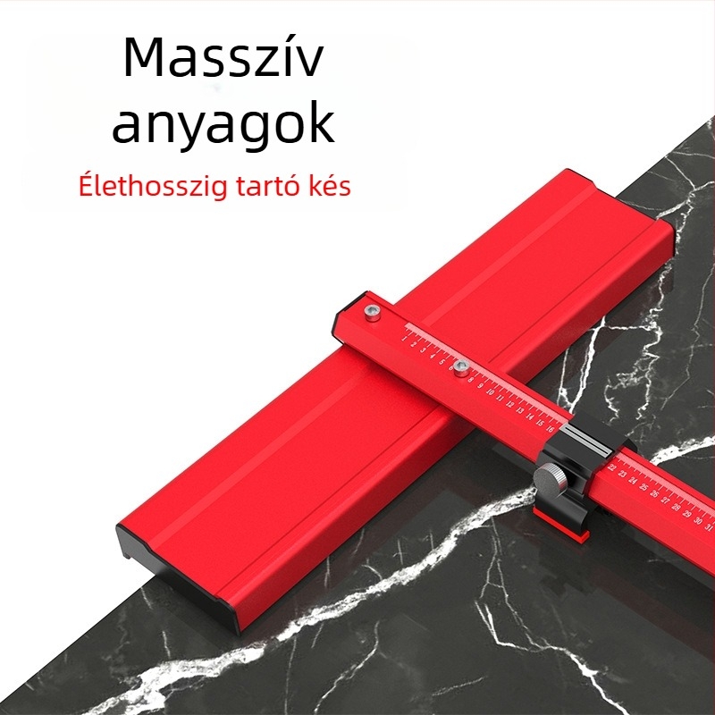Push Knife nagy méretű csempék, pala és üveg vágásához anti-ütköző kés tartóval – Rock General márka