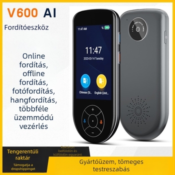 V600 intelligens beszédfordító képernyővel és offline fényképfordítással 137 nyelven
