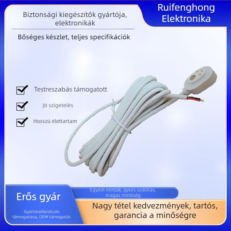 Megfigyelő kamera kábel mágneses interfésszel (Márka Ruifenghong; Modell R003; Kompatibilis megfigyelő kamerákkal)
