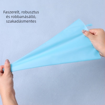 Sütemény-dekoráló készlet töltőzsákkal — rozsdamentes acél + TPU, sütőipari eszközök, modern könnyű stílus