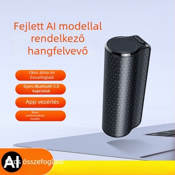 AI- rögzítő toll ChatGPT-alapú átirattal és fordítással, Bluetooth, alkalmazásvezérlés, MP3/WAV formátumok, TF-kártya