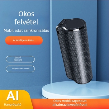 AI- rögzítő toll ChatGPT-alapú átirattal és fordítással, Bluetooth, alkalmazásvezérlés, MP3/WAV formátumok, TF-kártya