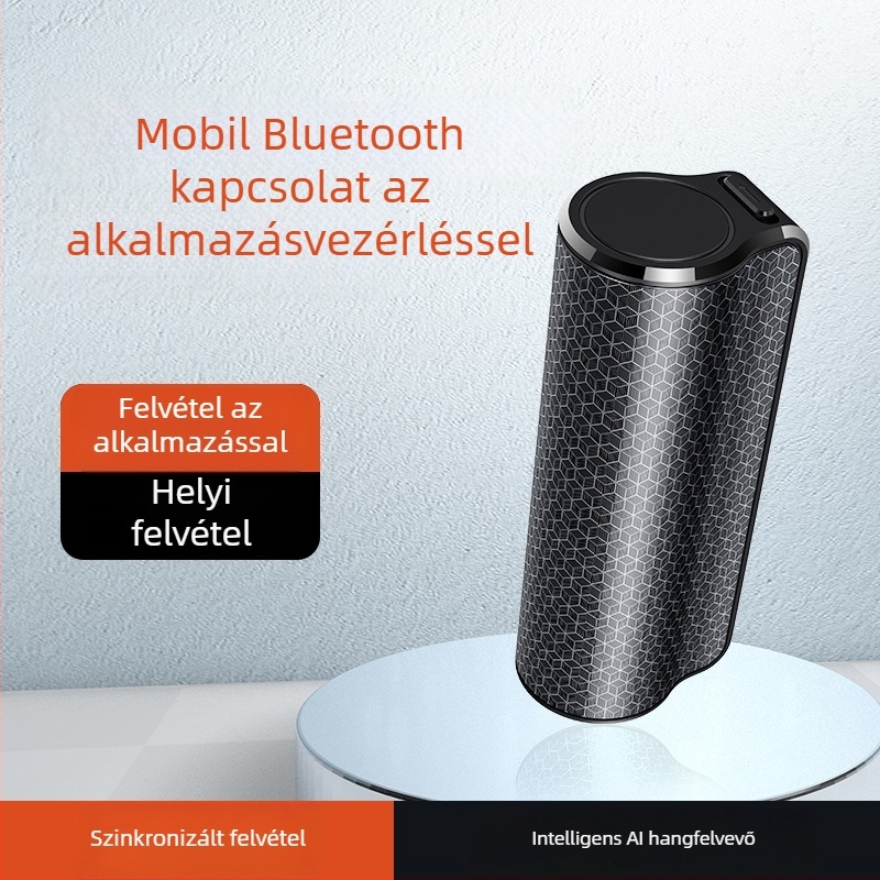 AI- rögzítő toll ChatGPT-alapú átirattal és fordítással, Bluetooth, alkalmazásvezérlés, MP3/WAV formátumok, TF-kártya