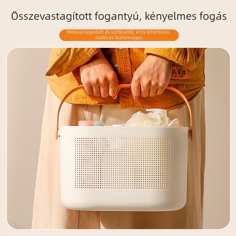 Fürdőszobai tárolókosár | japán stílus | műanyag | modell YN100 | ruhák tárolására