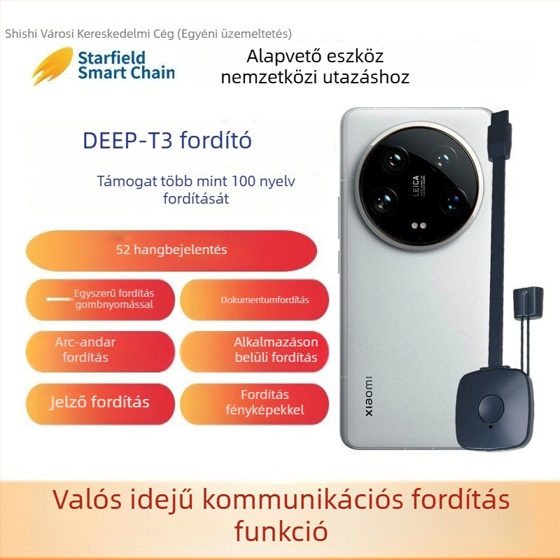 Deep-T3 fordító: többnyelvű fordítás, beszédfordítás, fényképfordítás, szimultán tolmácsolás