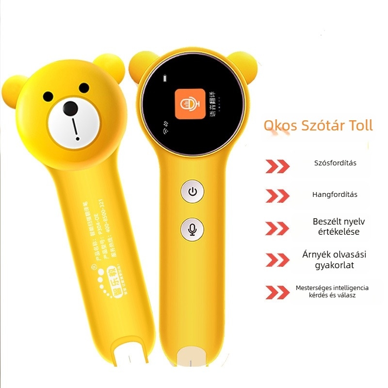 Gyermekek olvasó tollal illusztrált könyvekhez fordítással, beolvasással, angol szótárral és intelligens kérdés-válasz funkcióval — Modell P304-ce; Újratölthető lítiumion akkumulátor; Ajándéknak alkalmas személyes ajándék; Osztálytársaknak megfelelő
