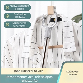 Kinyúló ruhaszárító rúd rozsdamentes acélból – erkélyre, modern dizájn, 2013 téli kiadás