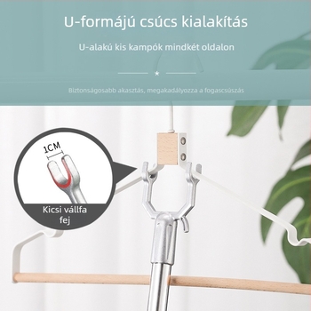 Kinyúló ruhaszárító rúd rozsdamentes acélból – erkélyre, modern dizájn, 2013 téli kiadás