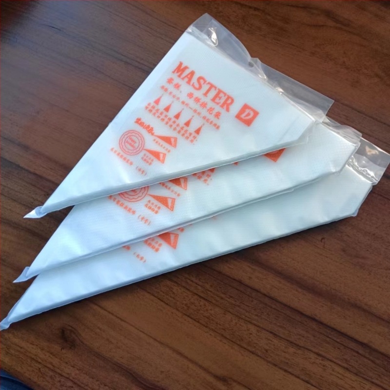 HDPE anyagú díszítő tasak készlet, szabálytalan formájú, 100 db/csomag, díszítő tippek
