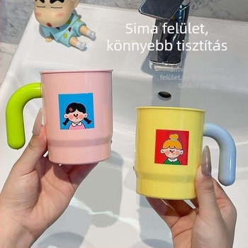 Műanyag szájöblítő pohár és fogkefés pohár, kollégiumokhoz és gyerekeknek