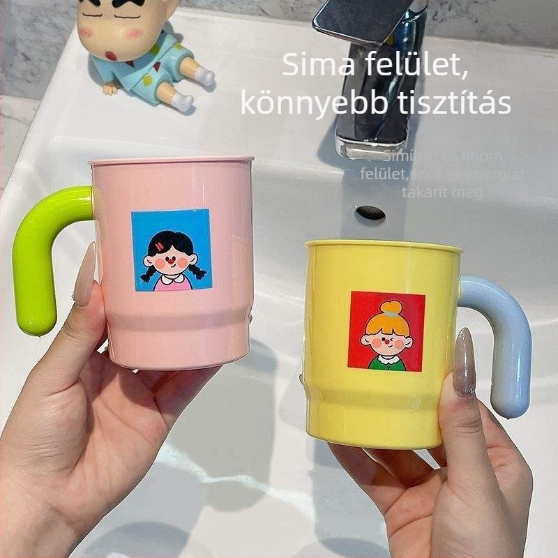 Műanyag szájöblítő pohár és fogkefés pohár, kollégiumokhoz és gyerekeknek