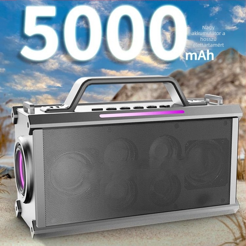 Vezeték nélküli Bluetooth hangszóró karaokehoz, sztereó hangzás, 2 hangszóró, Bluetooth 5.0, 20W, frekvenciaátvitel 100Hz-20kHz, beépített akkumulátor 2000-4000mAh