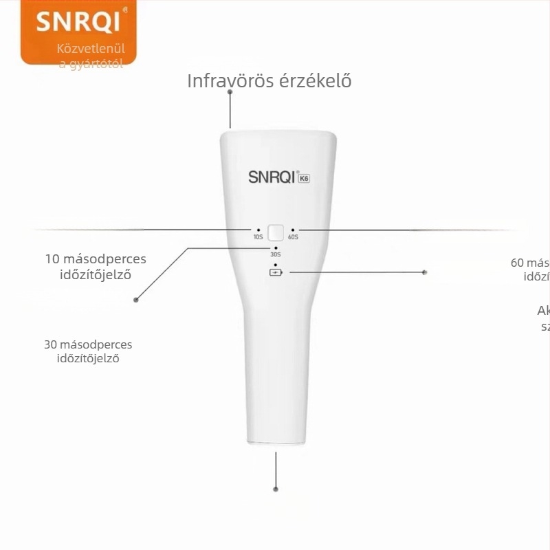 Saiki K6 Kisméretű, újratölthető induktív körömlámpa kézi használatra, szalonokhoz