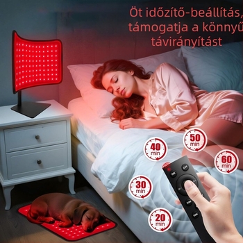 Infravörös fénnyel terápia lámpa deréktámasztóval, kivehető kettős funkciójú kozmetikai eszköz, asztali lámpa, modell RL-007, alumíniumötvözet test, 5-szintű fényerő