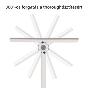 FaSoLa forgó ablakkaparó fürdőszobai üveg tisztító eszköz — kézi, otthoni használatra (PP/TPR), egyoldalas törölés