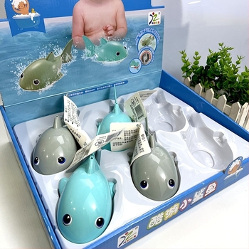 Hongzhi Műanyag rugós fürdőjáték – kis cápa, 0–3 éveseknek