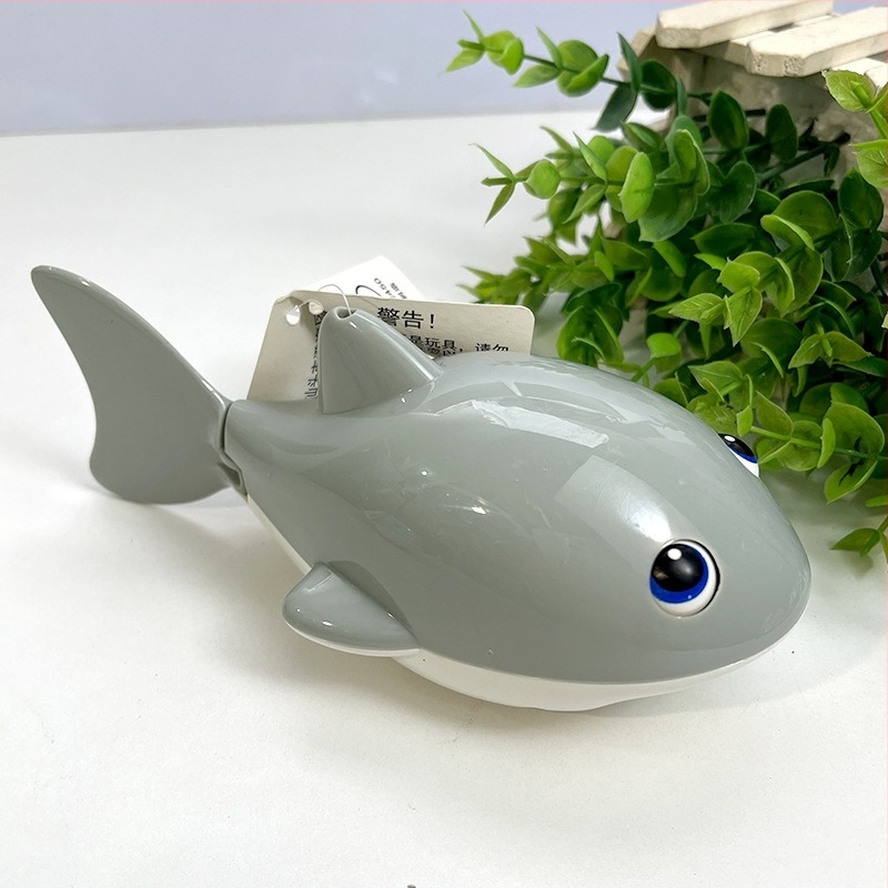 Hongzhi Műanyag rugós fürdőjáték – kis cápa, 0–3 éveseknek