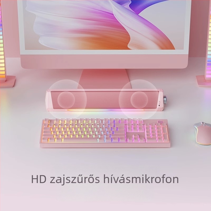 A010 Esports számítógép asztali hangszóró — Bluetooth + USB, két hangszóró, 10W, Dolby Digital