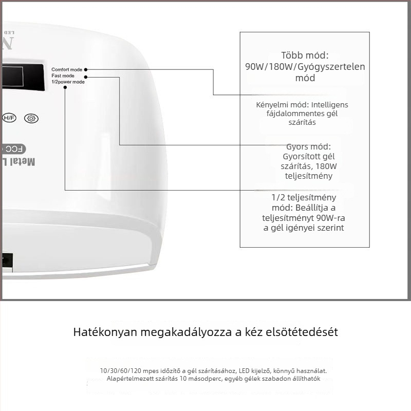 N99Pro manikűr LED lámpa — licenselt magáncímke; márka: Other; márkatípus: hazai márka; modell: N99Pro