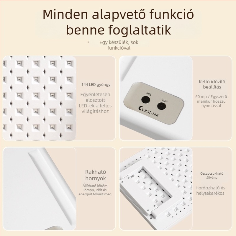 Körömlámpa LJDZ-144, hazai márka, alapcsomagolás