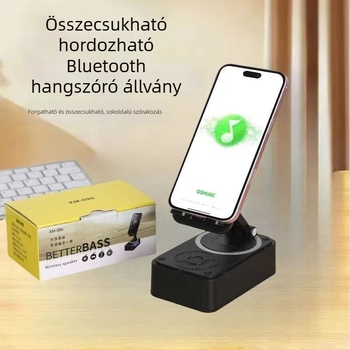 Asztali élő adás tartó Bluetooth hangszóróval és beépített akkumulátorral – 4 az 1-ben, okostelefonokhoz
