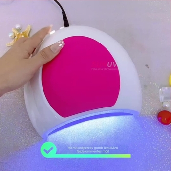 SUNUV2C körömlámpa intelligens érzékelővel – fájdalommentes fényterápia a körmök számára