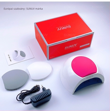 SUNUV2C körömlámpa intelligens érzékelővel – fájdalommentes fényterápia a körmök számára