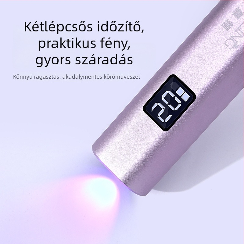Manikűr lámpa intelligens szenzorral, gyors száradás, hordozható, újratölthető kézi lámpa (Modell: Smart Sensor Light; Márka: Si muling)