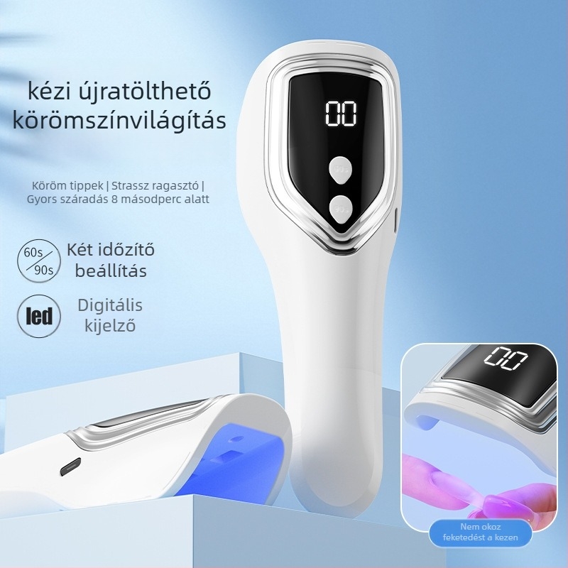 Újratölthető vezeték nélküli géllakk lámpa – hordozható fototerápiás lámpa a géllakk megkötéséhez, Shengli