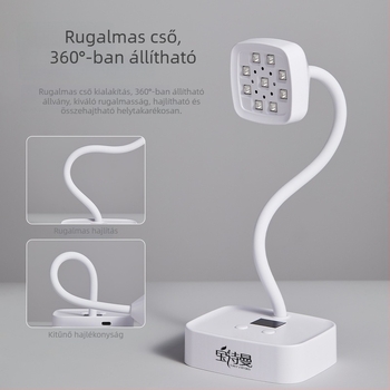 Köröm lámpa asztali lótusz mintázattal, újratölthető, szenzoros, 27W, Modell 223