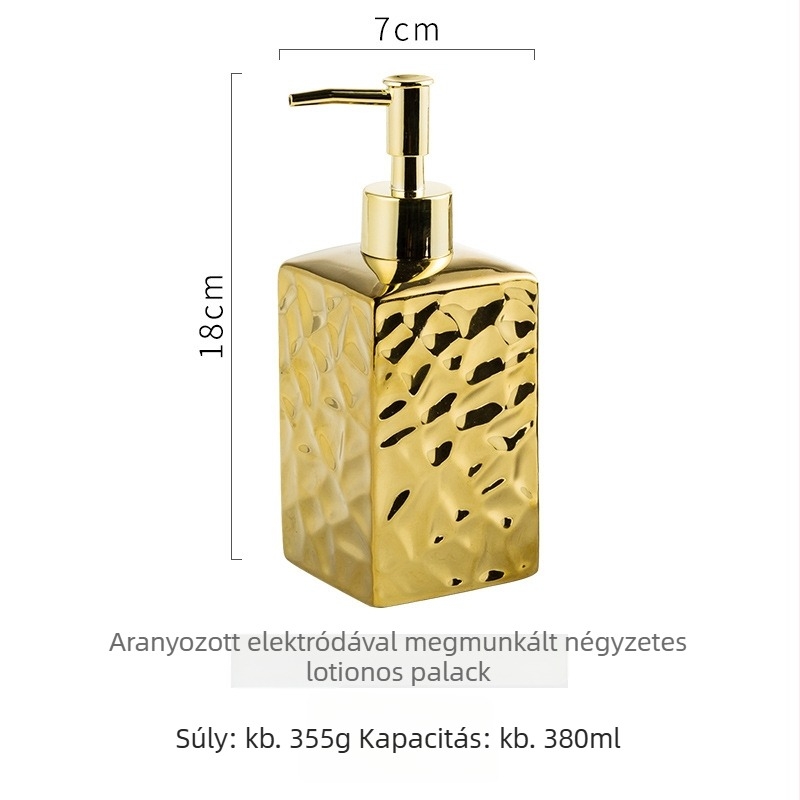 Zi Letter kerámia pumpás üveg szállodai kényelméhez, 340 ml, logó nélkül