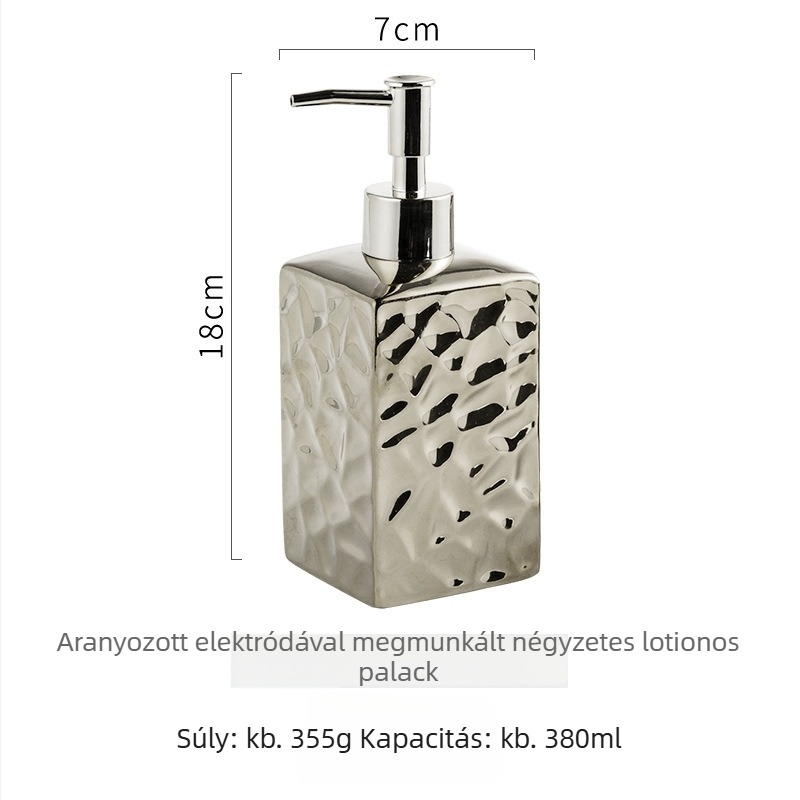 Zi Letter kerámia pumpás üveg szállodai kényelméhez, 340 ml, logó nélkül