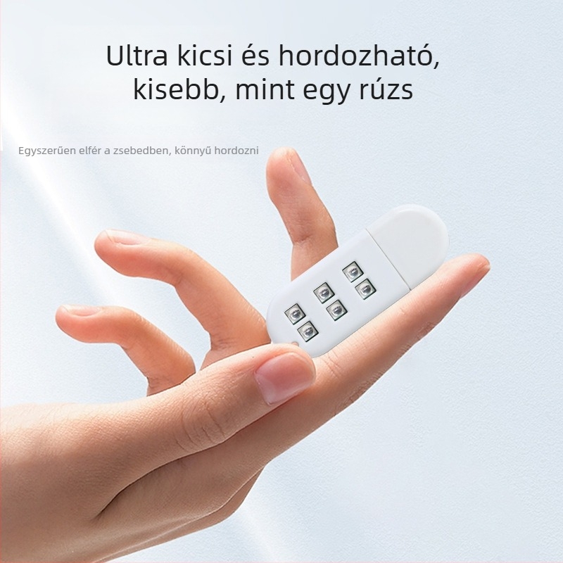 Körmök UV gyógyító lámpa, kompakt és hordozható, alacsony teljesítmény, gyors száradás, modell: 4 portok 2.0+3.0