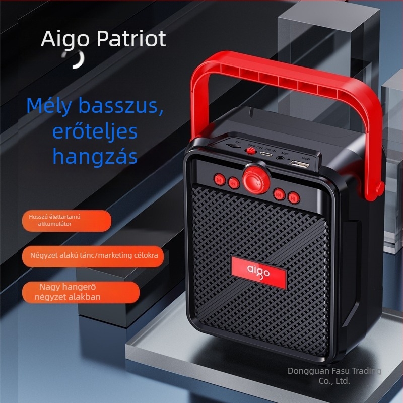 Bluetooth hangfal IPX7 vízálló, 20W teljesítmény, frekvencia-tartomány 100Hz-20kHz, USB Type-C tápegység, ABS ház