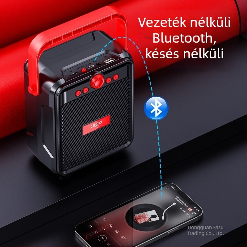Bluetooth hangfal IPX7 vízálló, 20W teljesítmény, frekvencia-tartomány 100Hz-20kHz, USB Type-C tápegység, ABS ház