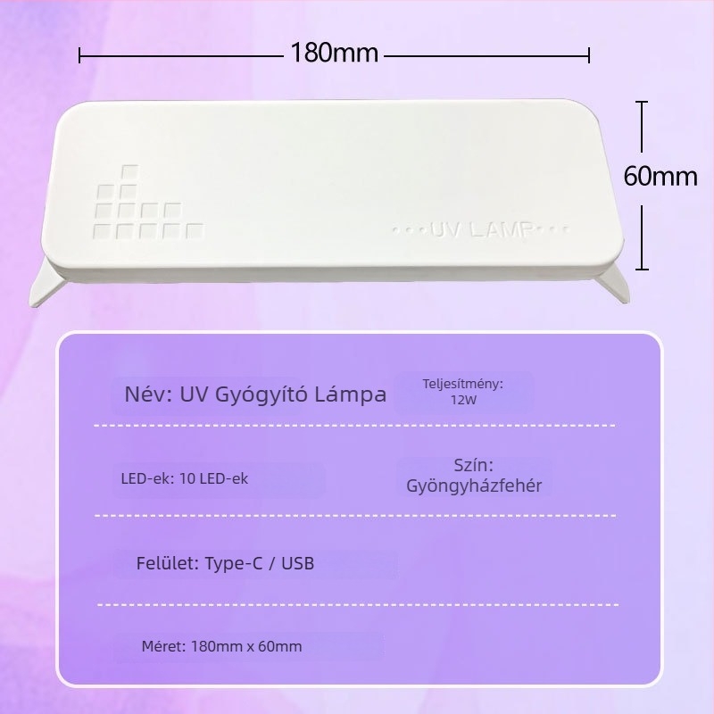Körömlámpa XX-UV10 UV-LED