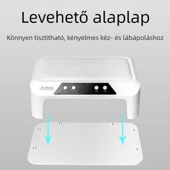 Körömlámpa kéz párnával — multifunkcionális 3 az 1-ben fototerápiás lámpa a gél-lakk gyors száradásához