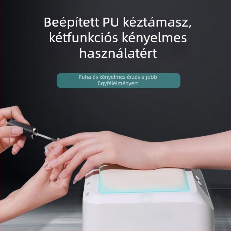 Körömlámpa kéz párnával — multifunkcionális 3 az 1-ben fototerápiás lámpa a gél-lakk gyors száradásához