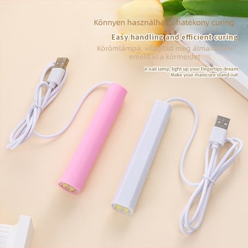 Honghua USB-vezérelt kézi körömlámpa, szalag alakú, újratölthető, gyors száradású, otthoni használatra
