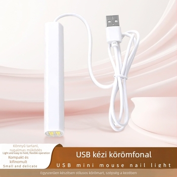 Honghua USB-vezérelt kézi körömlámpa, szalag alakú, újratölthető, gyors száradású, otthoni használatra