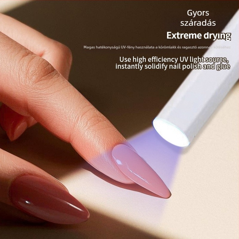 Honghua USB-vezérelt kézi körömlámpa, szalag alakú, újratölthető, gyors száradású, otthoni használatra