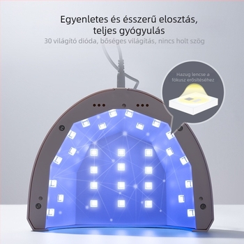 Manikűr lámpa szenzorral (UV-LED lámpa, 48W, Sunshine No. 1)